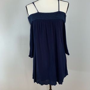 3 for $10 Purple Snow Navy Mini Dress